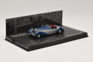 Horch 855 Special Roadster Silver Blue Minichamps 1:43 436014202 Diecast — photo 2 of 5