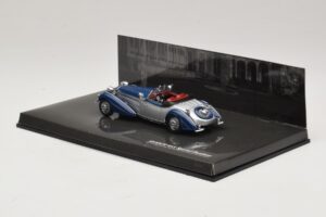 Horch 855 Special Roadster Silver Blue Minichamps 1:43 436014202 Diecast — photo 3 of 5