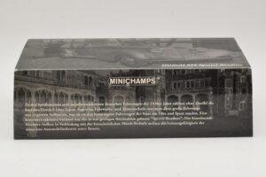 Horch 855 Special Roadster Silver Blue Minichamps 1:43 436014202 Diecast — photo 4 of 5
