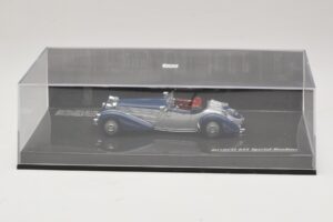 Horch 855 Special Roadster Silver Blue No Outside Box Minichamps 1:43 436014202-O1 Diecast — photo 4 of 4