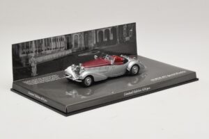 Horch 855 Spezial Roadster Silver Red Minichamps 1:43 436014206 Diecast — photo 2 of 5
