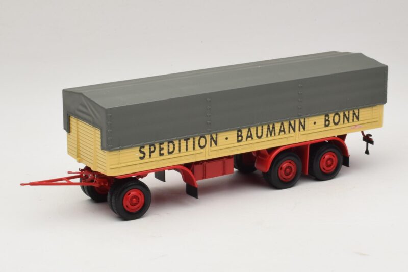 Kassbohrer Flatbed Trailer Baumann Bonn Minichamps 1:43 439161097 Diecast