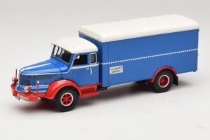 Krupp Titan Box Van Blue Red Minichamps 1:43 439069040 Diecast