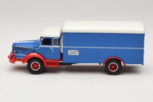 Krupp Titan Box Van Blue Red Minichamps 1:43 439069040 Diecast — photo 3 of 6