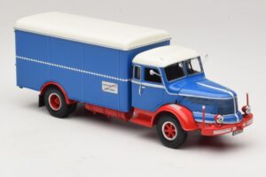 Krupp Titan Box Van Blue Red Minichamps 1:43 439069040 Diecast — photo 4 of 6