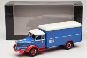 Krupp Titan Box Van Blue Red Minichamps 1:43 439069040 Diecast — photo 6 of 6