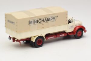 Magirus-Deutz S 7500 Jupiter Flatbed Truck White Red Minichamps 1:43 439141022 Diecast — photo 2 of 6
