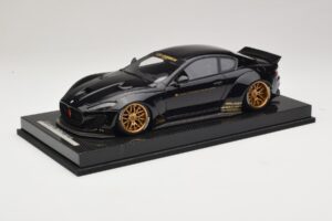 Maserati GranTurismo Liberty Walk Black with Gold Wheels AB Models 1:18 MAS-LB08-C Resin
