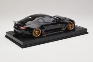 Maserati GranTurismo Liberty Walk Black with Gold Wheels AB Models 1:18 MAS-LB08-C Resin — photo 2 of 7