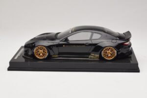 Maserati GranTurismo Liberty Walk Black with Gold Wheels AB Models 1:18 MAS-LB08-C Resin — photo 3 of 7