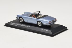 Maserati Mistral Spyder Light Blue Metallic Minichamps 1:43 437123432 Diecast — photo 3 of 4