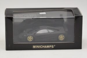 McLaren F1 GTR Prototype Black Matt With Golden Wheels Minichamps 1:43 MCLAREN008 Diecast — photo 4 of 4