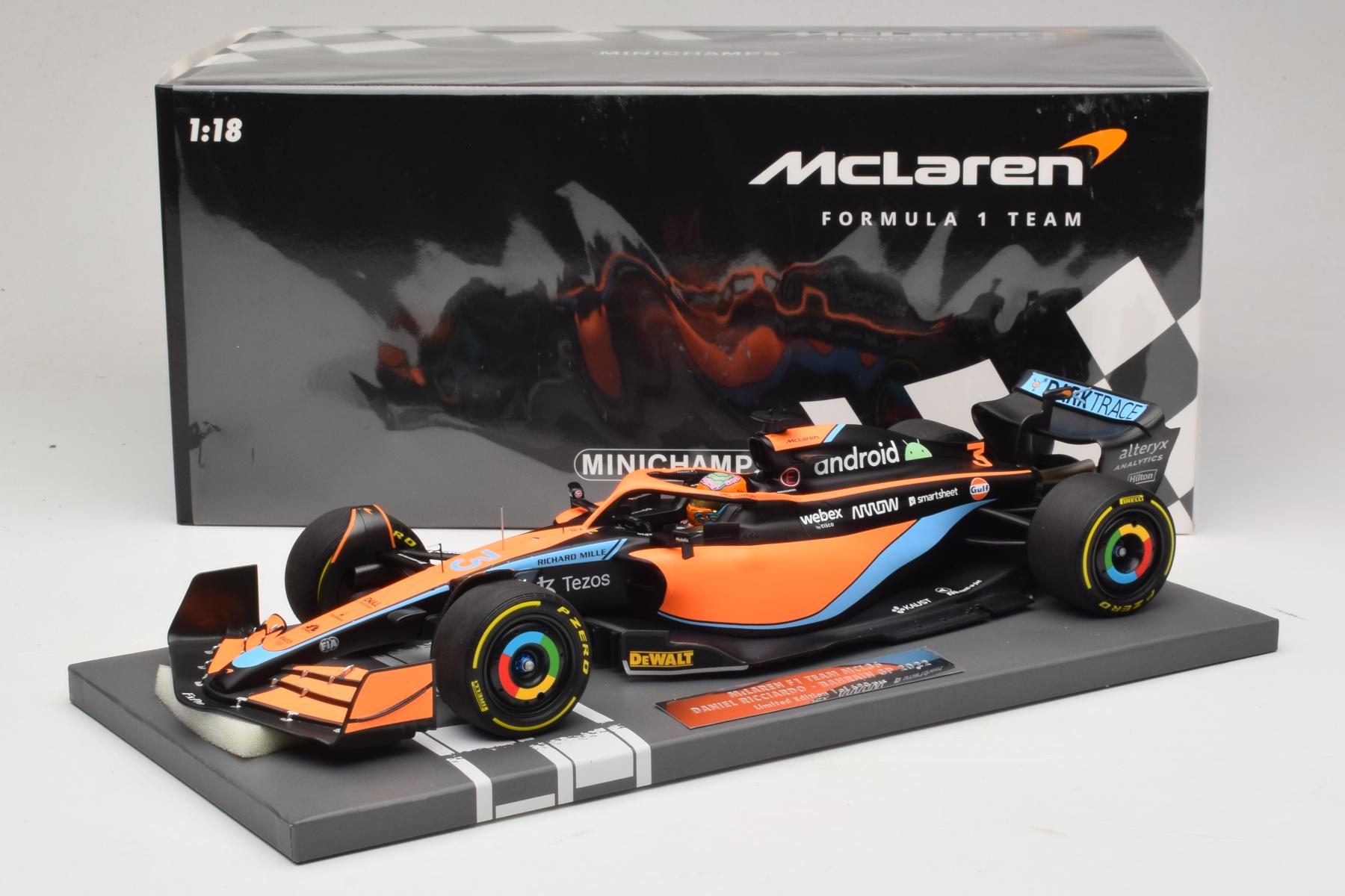 Minichamps McLaren MCL36 Ricciardo 1:18 Bahrain 2022