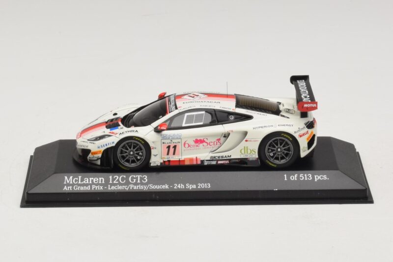 McLaren MP4-12C GT3 #11 Art Grand Prix Leclerc / Parisy 24 Hours of Spa 2013 Minichamps 1:43 McLaren MP4-12C GT3 #11 Art Grand Prix Leclerc / Parisy 24 Hours of Spa 2013 Minichamps 1:43 437131311 Diecast