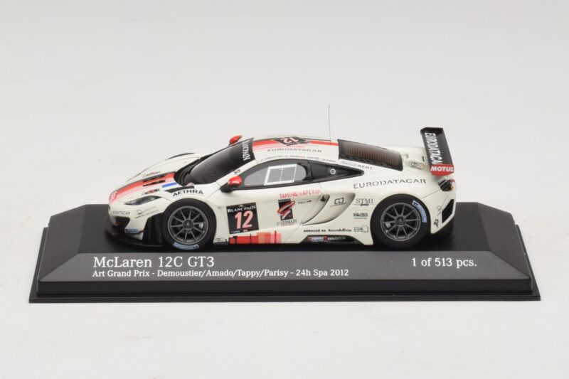 McLaren MP4-12C GT3 #12 Art Grand Prix Demoustier / Amado 24 Hours of Spa 2012 Minichamps 1:43 McLaren MP4-12C GT3 #12 Art Grand Prix Demoustier / Amado 24 Hours of Spa 2012 Minichamps 1:43 437121312 Diecast