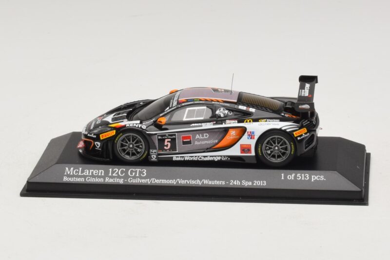McLaren MP4-12C GT3 #5 Boutsen Racing Guilvert / Dermont 24 Hours of Spa 2013 Minichamps 1:43 437131305 Diecast