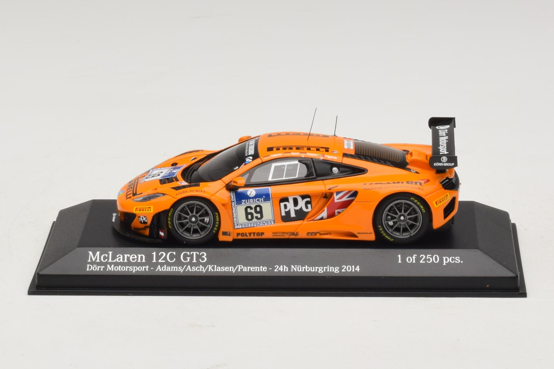 MINICHAMPS McLaren 12C GT3 ミニカー 1/43 Minichamps McLaren MP4-12C GT3 1:43 Nürburgring 2014