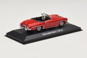 Mercedes 190 SL Red Maxichamps 1:43 940033131-O Diecast — photo 2 of 4