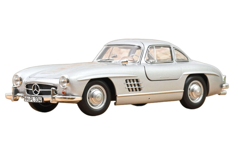 Mercedes 300 SL W198 Gullwing Silver Norev 1:18 183857 Diecast