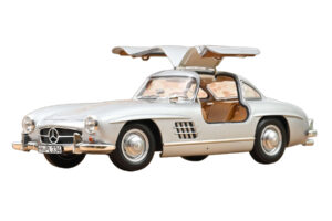 Mercedes 300 SL W198 Gullwing Silver Norev 1:18 183857 Diecast — photo 5 of 5