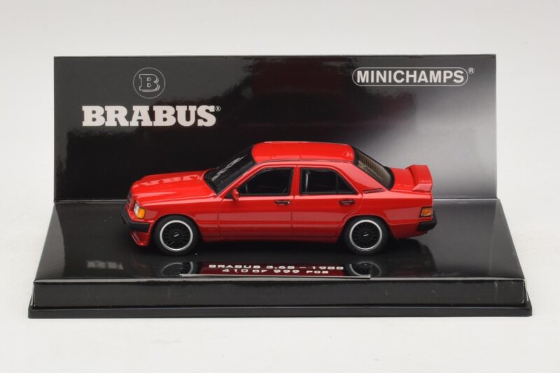 Mercedes Brabus 3.6S 190E W201 Red Minichamps 1:43 437032600 Diecast