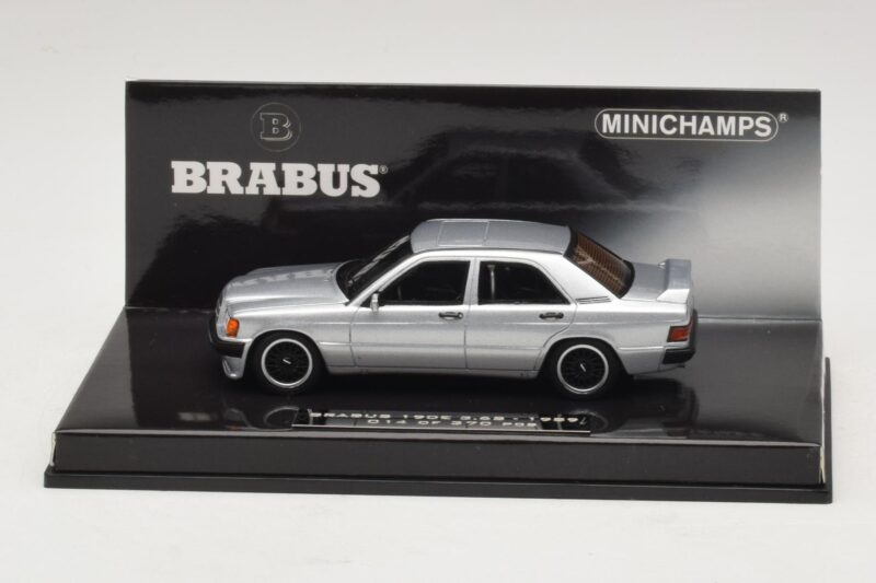 Mercedes Brabus 3.6S 190E W201 Silver Minichamps 1:43 437032604 Diecast