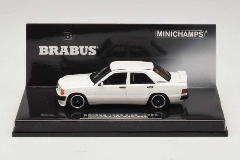 Mercedes Brabus 3.6S 190E W201 White Minichamps 1:43 437032602 Diecast