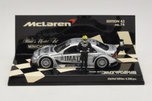 Mercedes C203 DTM Team McLaren Mercedes MP4-98T Mika & Erja Hakkinen Lapland 17 April 2000 Minichamps 1:43 530984378-P1 Dieca
