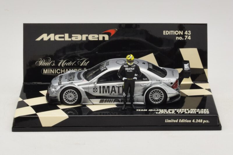 Mercedes C203 DTM Team McLaren Mercedes MP4-98T Mika & Erja Hakkinen Lapland 17 April 2000 Minichamps 1:43 530984378-P1 Dieca