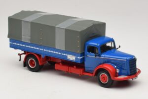 Mercedes L 315 Flatbed Truck Blue Red Minichamps 1:43 439034420 Diecast — photo 4 of 6
