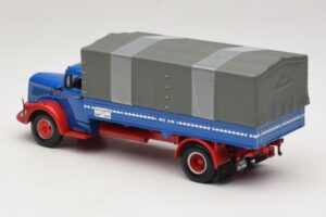Mercedes L 315 Flatbed Truck Blue Red Minichamps 1:43 439034420 Diecast — photo 5 of 6