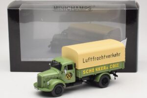 Mercedes L 3500 Flatbed Truck Schenker Minichamps 1:43 439350028 Diecast — photo 6 of 6