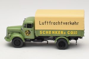 Mercedes L 3500 Flatbed Truck Schenker Minichamps 1:43 439350028 Diecast — photo 3 of 6