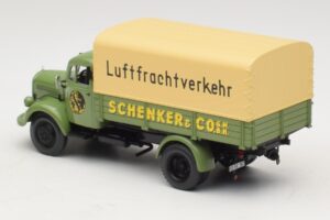 Mercedes L 3500 Flatbed Truck Schenker Minichamps 1:43 439350028 Diecast — photo 5 of 6
