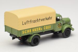 Mercedes L 3500 Flatbed Truck Schenker Minichamps 1:43 439350028 Diecast — photo 2 of 6
