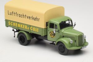 Mercedes L 3500 Flatbed Truck Schenker Minichamps 1:43 439350028 Diecast — photo 4 of 6