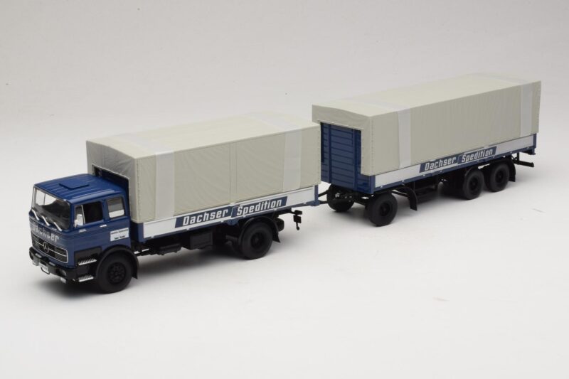 Mercedes LP1624 Pritschenzug Dachser Minichamps 1:43 499034821 Diecast