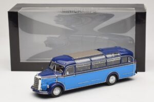 Mercedes O 3500 Bus Light Blue Dark Blue Minichamps 1:43 439360011 Diecast — photo 6 of 6