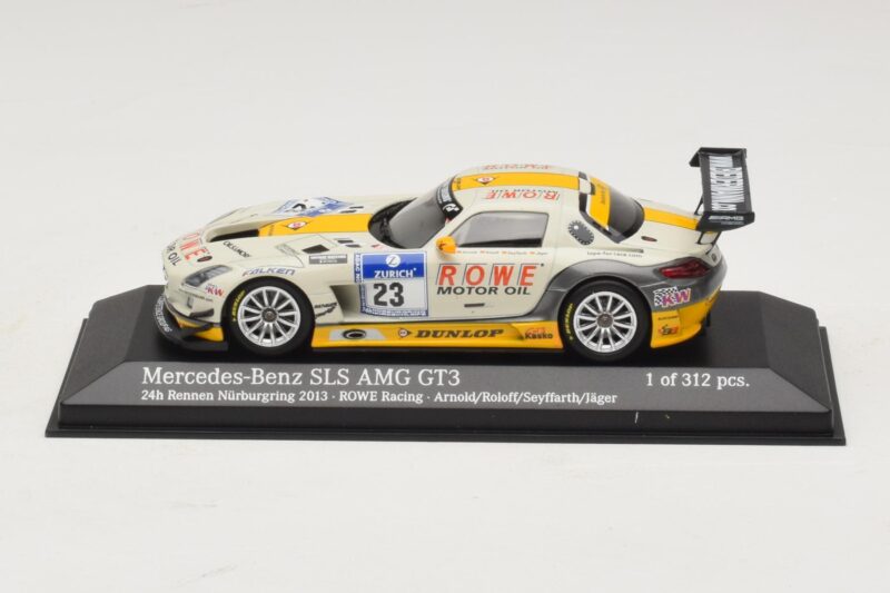 Mercedes SLS AMG GT3 #23 Rowe Racing Arnold / Roloff Nurburgring 24 Hours 2013 Minichamps 1:43 Mercedes SLS AMG GT3 #23 Rowe Racing Arnold / Roloff Nurburgring 24 Hours 2013 Minichamps 1:43 410133223 Diecast