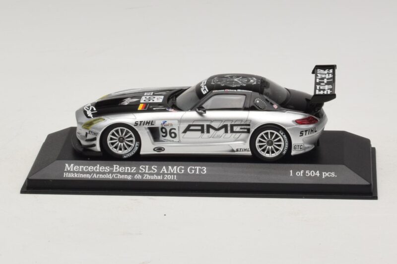 Mercedes SLS AMG GT3 #96 M. Hakkinen / R. Arnold 6 Hours of Zhuhai 2011 Minichamps 1:43 Mercedes SLS AMG GT3 #96 M. Hakkinen / R. Arnold 6 Hours of Zhuhai 2011 Minichamps 1:43 410113296 Diecast