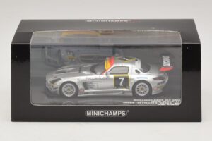 Mercedes SLS AMG GT3 #7 Black Falcon Jager / Seyffarth 24 Hours of Dubai 2011 Minichamps 1:43 437110307 Diecast — photo 5 of 5