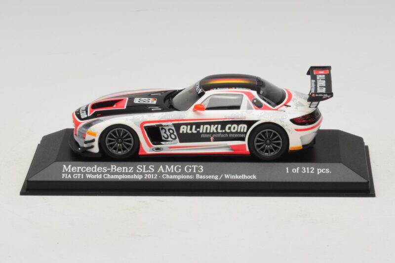 Mercedes SLS AMG GT3 All-Inkl.com #38 FIA GT1 World Championship 2012 Champions Minichamps 1:43 410123238 Diecast