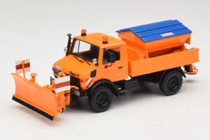 Mercedes Unimog 1300 L Snowplough Orange Minichamps 1:43 439033060 Diecast