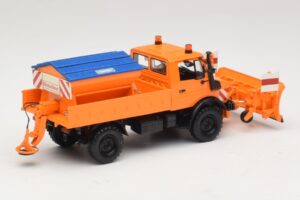 Mercedes Unimog 1300 L Snowplough Orange Minichamps 1:43 439033060 Diecast — photo 2 of 6