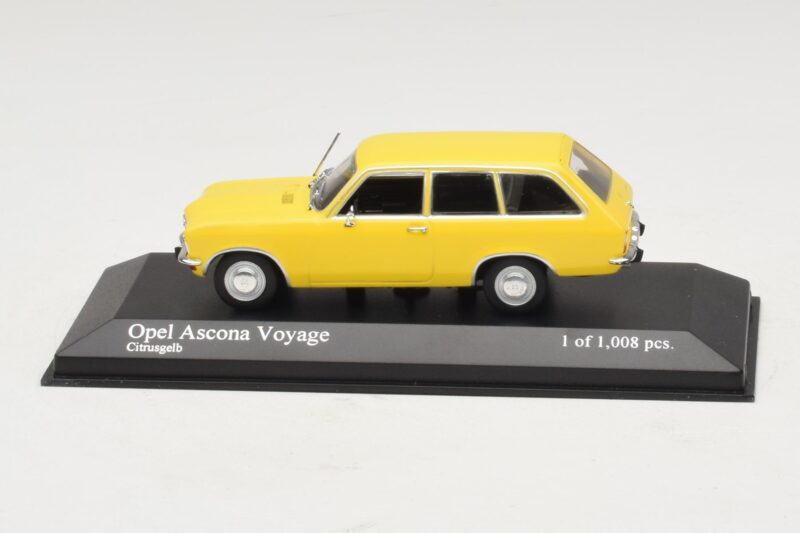 Opel Ascona A Voyage Yellow Minichamps 1:43 Opel Ascona A Voyage Yellow Minichamps 1:43 400045811 Diecast