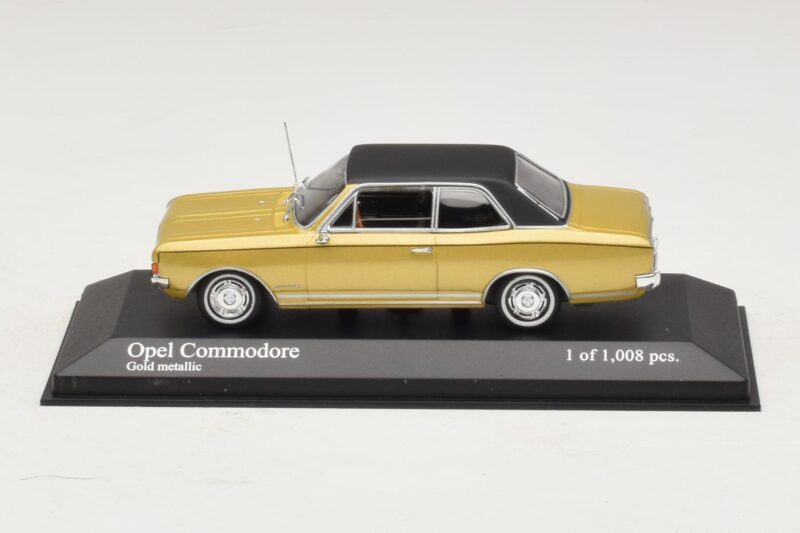 Opel Commodore A Gold Metallic Minichamps 1:43 430046165 Diecast