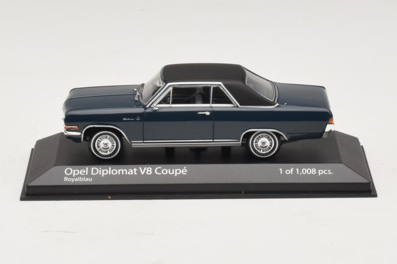 Opel Diplomat A V8 Coupe Dark Blue Minichamps 1:43 400048021 Diecast