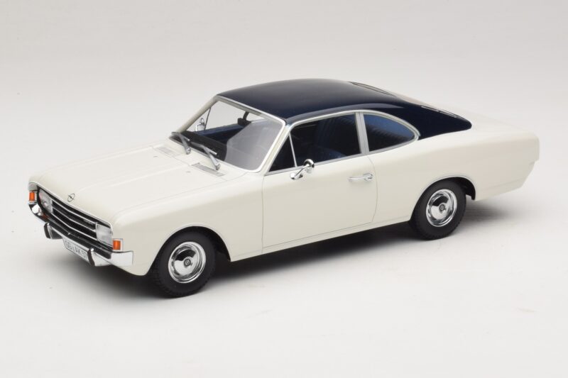 Opel Rekord C Coupe White Blue Minichamps 1:18 107047021 Resin