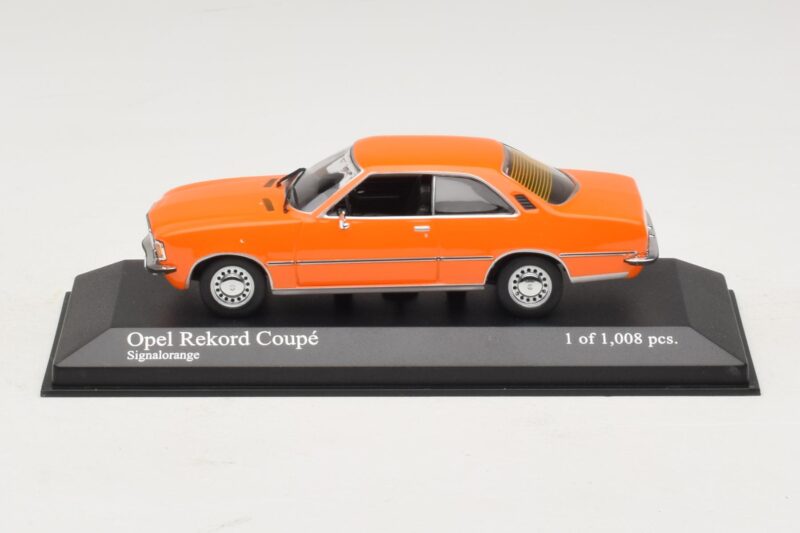 Opel Rekord D Coupe Orange Minichamps 1:43 Opel Rekord D Coupe Orange Minichamps 1:43 400044024 Diecast