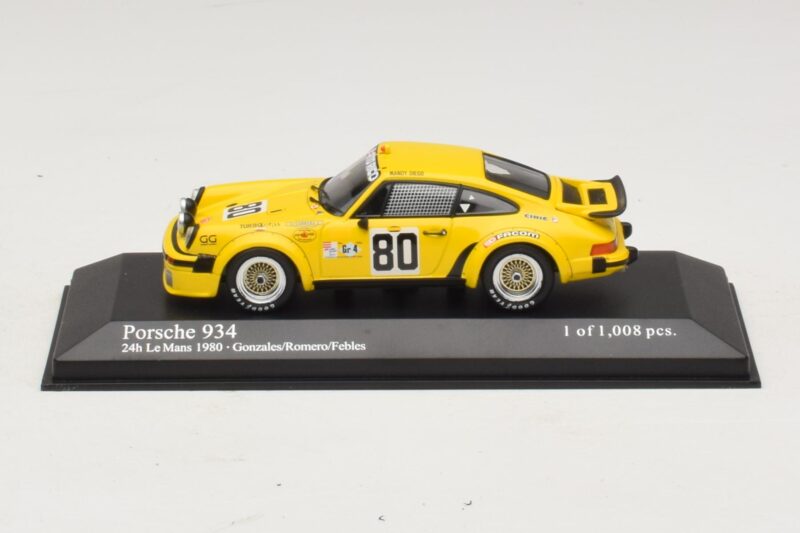 Porsche 911 934 #80 Gonzalez / Romero 24 Hours of Le Mans 1980 Minichamps 1:43 400806480 Diecast